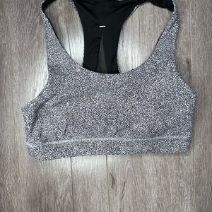 lululemon athletica Speckled Black and White Sports Bra